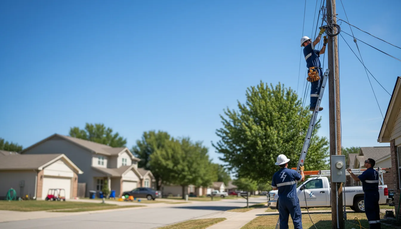 Residential electrician providing installation services in Wilberforce, OH